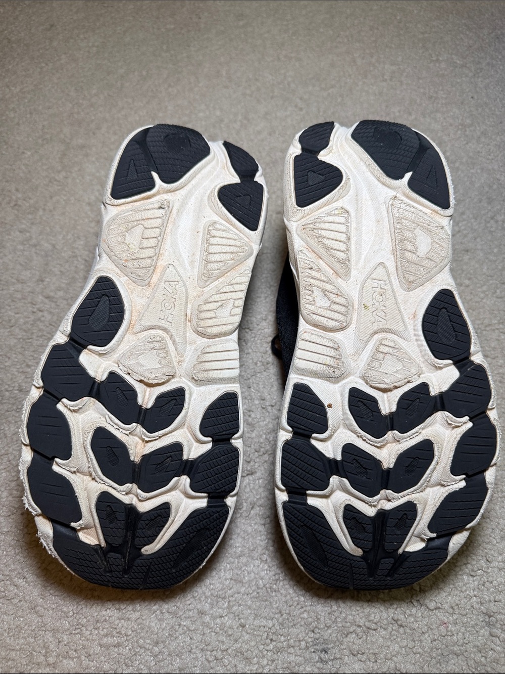 Hoka Black and Gold Women's Athletic Running Shoes - Picture 7 of 13
